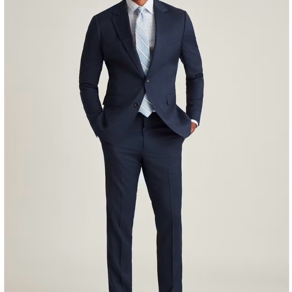 Bonobos jetsetter stretch wool blazer in light navy, 38R, slim fit - Picture 3 of 9